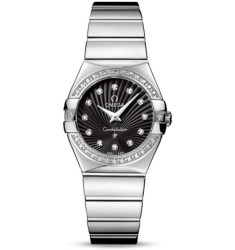 Omega Constellation Polished Quarz Small Watch Replica 123.15.27.60.51.002