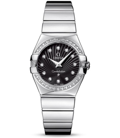 Omega Constellation Polished Quarz Small Watch Replica 123.15.27.60.51.002