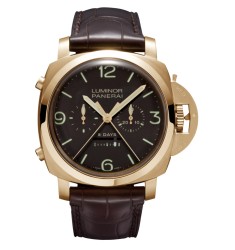 Replica Panerai Luminor 1950 Rattrapante 8 Days Oro Rosa PAM00319