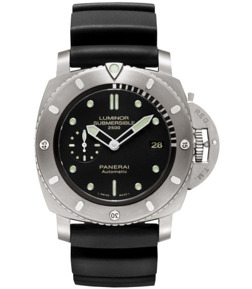 Replica Panerai Luminor Submersible 1950 2500m 3 Days Automatic Titanio PAM00364