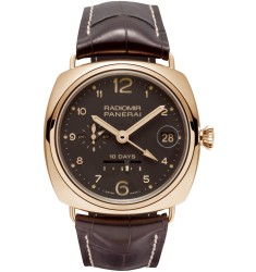 Replica Panerai Radiomir 10 Days GMT Automatic rose gold PAM00497