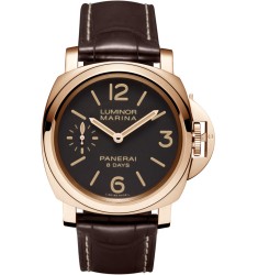 Replica Panerai Luminor Marina 8 Days rose gold PAM00511