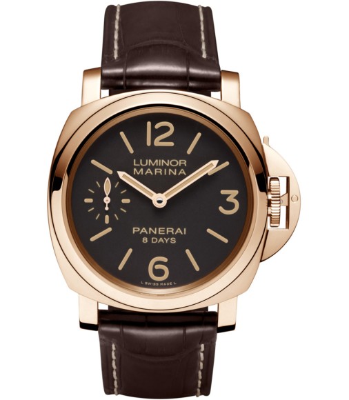 Replica Panerai Luminor Marina 8 Days rose gold PAM00511