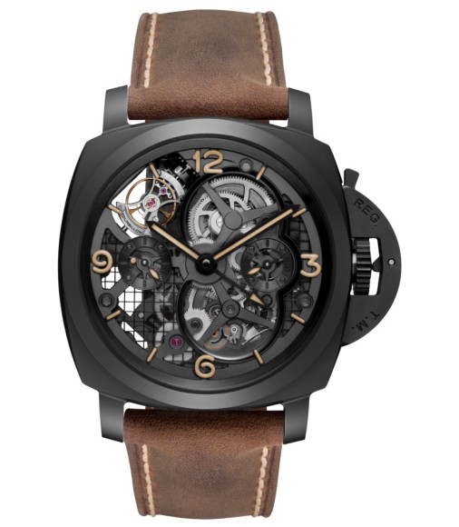 Replica Panerai Luminor 1950 Tourbillon GMT Ceramica PAM00528