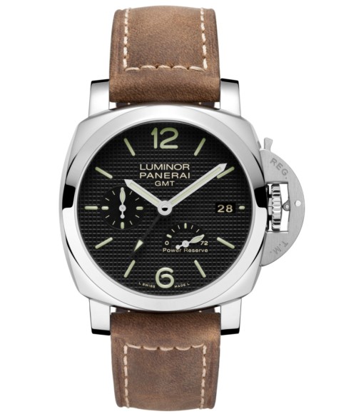 Replica Panerai Luminor 1950 3 Days GMT Power Reserve Automatic Steel PAM00537