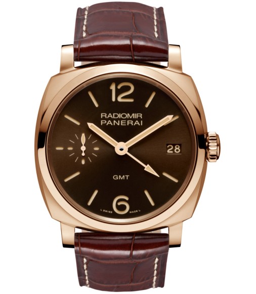 Replica Panerai Radiomir 1940 3 Days GMT rose gold PAM00570