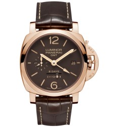 Replica Panerai Luminor 1950 8 Days GMT rose gold PAM00576