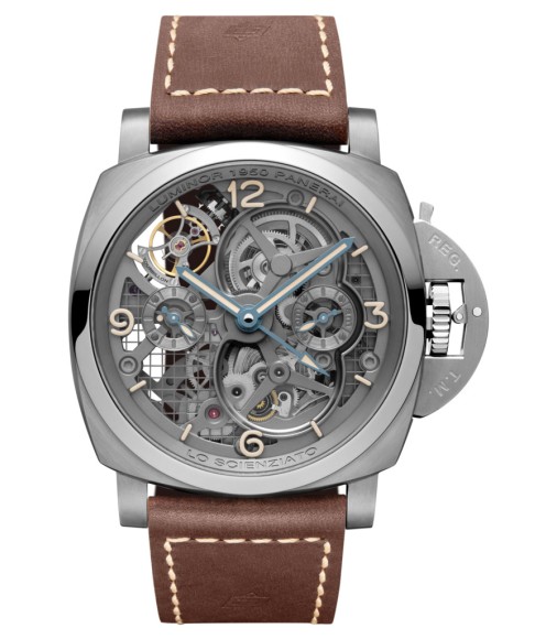 Replica Panerai Scienziato - Luminor 1950 Tourbillon GMT Titanio PAM00578