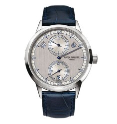 Patek Philippe Complications Silver Dial 18K White Gold Automatic Mens Watch Replica 5235G-001