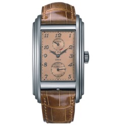 Patek Philippe 10 Day Tourbillion Rose Gold Dial Brown Leather Mens Watch Replica 5101P
