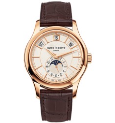 Patek Philippe Annual Calendar Opaline White Dial Mens replica watch 5205R-001