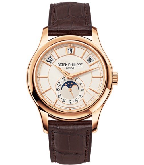 Patek Philippe Annual Calendar Opaline White Dial Mens replica watch 5205R-001