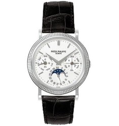 Patek Philippe Annual Calender Moonphase White Dial Mens Watch Replica 5039G