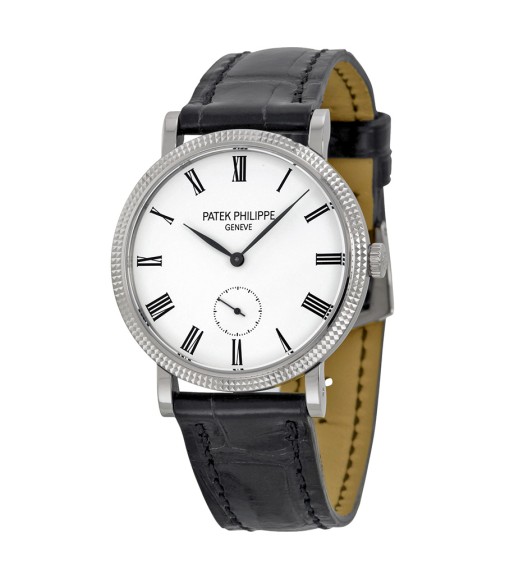 Patek Philippe Calatrava 31mm Mechanical White Dial Mens Watch Replica 7119G-010