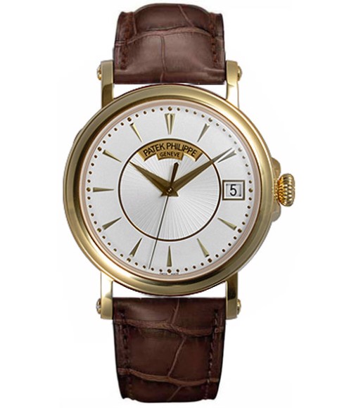 Patek Philippe Calatrava Automatic Opaline Dial 18 kt Yellow Gold Mens Watch Replica 5153J