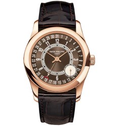 Patek Philippe Calatrava Brown Dial 18K Rose Gold Mens Watch Replica 6000R-001