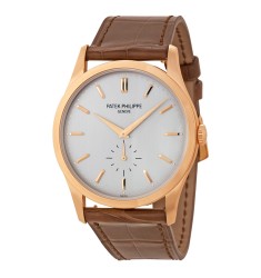 Patek Philippe Calatrava Opaline Dial 18K Rose Gold Mens Watch Replica 5196R-001