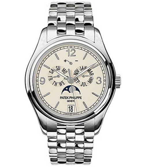 Patek Philippe Complicated Annual Calendar 18kt White Gold Mens Watch Replica 5146-1G