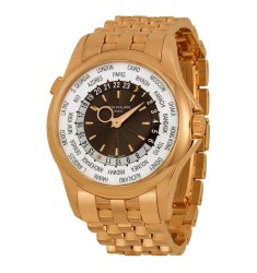 Patek Philippe Complications Brown Dial 18kt Rose Gold Automatic Mens Watch Replica 5130-1R-011
