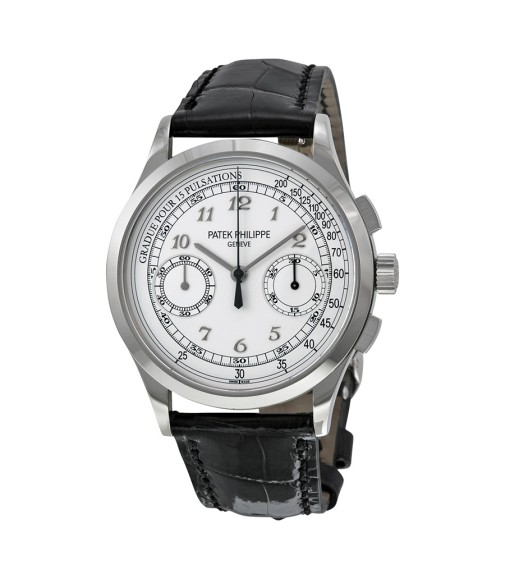 Patek Philippe Complications Chronograph Silvery White Dial Mens Watch Replica 5170G-001