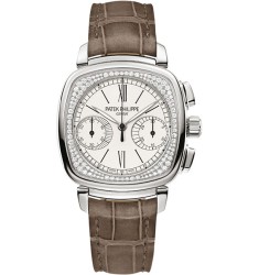 Patek Philippe Complications Mechanical Silver Dial Ladies Watch Replica 7071G-001