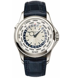 Patek Philippe Complications Mechanical Silver Dial Leather Mens Watch Replica 5130G-019