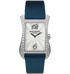 Patek Philippe Gondolo Serata 18kt White Gold Diamond Blue Ladies Watch Replica 4972G