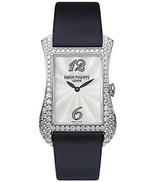 Patek Philippe Gondolo Serata 18kt White Gold Diamond Ladies Watch Replica 4973G