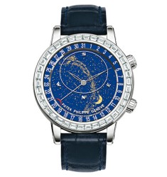 Patek Philippe Grand Complications Celestial 18K White Gold Diamond Mens Watch Replica 6104G-001