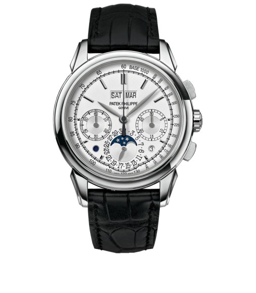 Patek Philippe Grand Complications Silver Dial 18K White Gold Mens Watch Replica 5270G-013