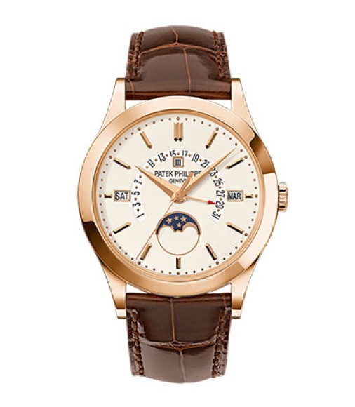 Patek Philippe Grand Complications Silvery Opaline Dial 18K Rose Gold Mens Watch Replica 5496R-001