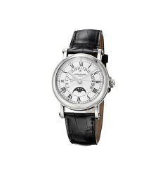 Patek Philippe Perpetual Calendar Black Leather Mens Automatic Watch Replica 5059P