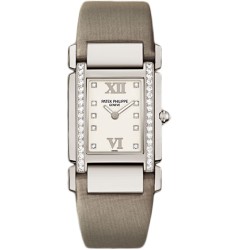 Patek Philippe Twenty 4 Diamond White Dial White Gold Ladies Watch Replica 4920G/010