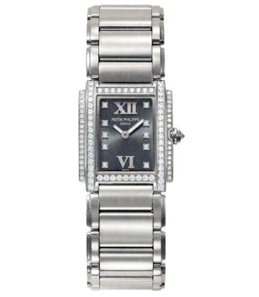Patek Philippe Twenty-4 18kt White Gold Diamond Ladies Watch Replica 4908-200G