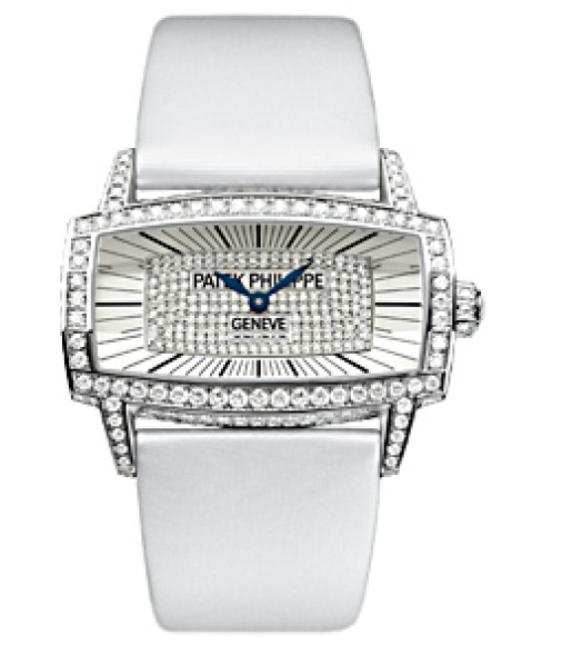 Patek Philippe Gondolo Gemma White Gold Ladies Watch Replica 4982G