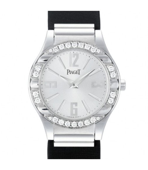 Piaget Altiplano Black and Silver Dial 18K White Gold Mens replica Watch G0A39111	