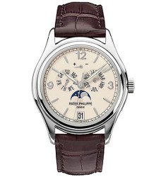 Patek Philippe Complicated Annual Calendar 18kt White Gold Automatic Mens Watch Replica 5146G