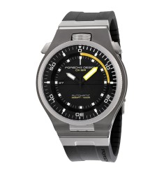 Porsche Design Diver P6780 Automatic Black Dial Black Rubber Mens Watch