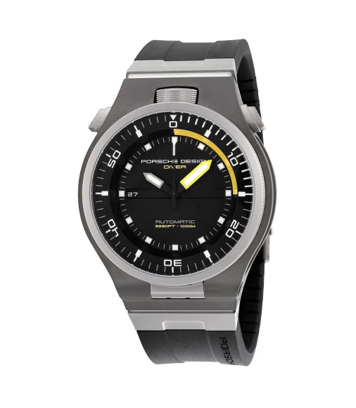 Porsche Design Diver P6780 Automatic Black Dial Black Rubber Mens Watch