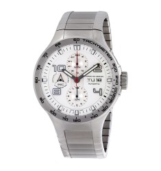 Porsche Design Flat Six Chronograph White Dial Mens Watch 634041630251 