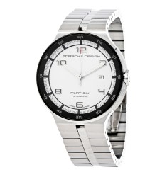 Porsche Design P6350 Flat Six White Dial Automatic Mens Watch