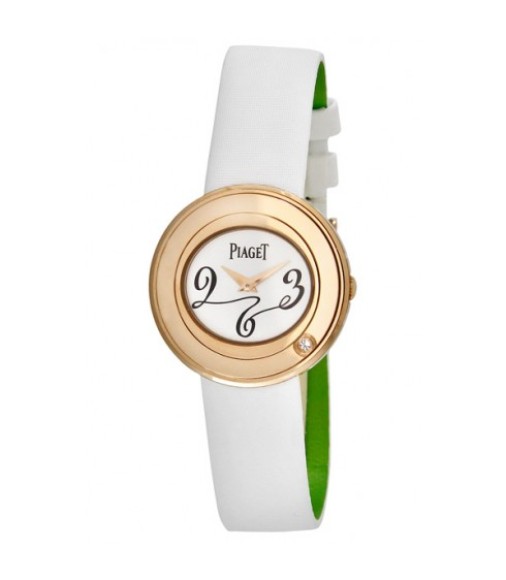 Piaget Altiplano White Dial 18K Rose Gold Diamond Ladies replica Watch G0A39107	