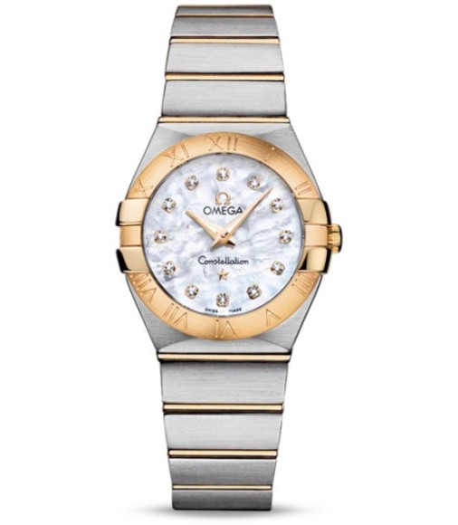 Omega Constellation Brushed Quarz Small Watch Replica 123.20.27.60.55.002