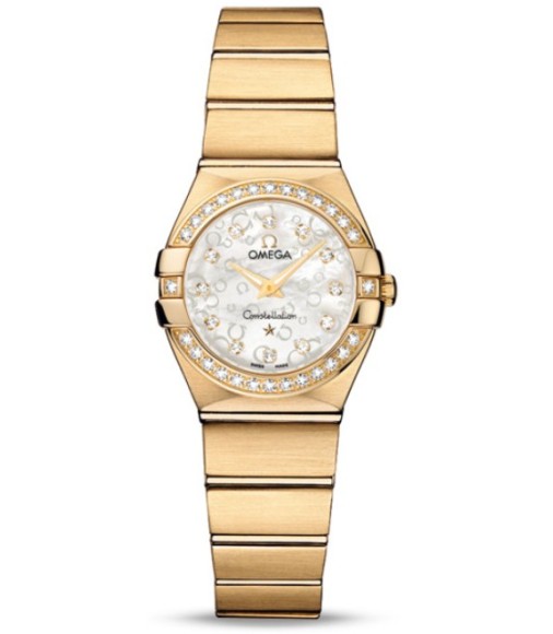 Omega Constellation Brushed Quarz Mini Watch Replica 123.55.24.60.55.016