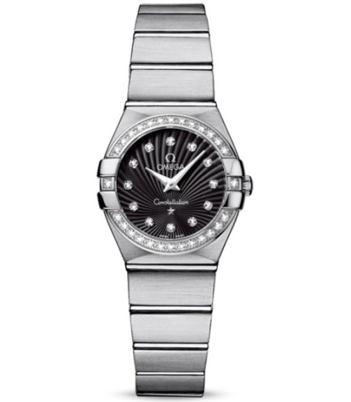 Omega Constellation Brushed Quarz Mini Watch Replica 123.15.24.60.51.001
