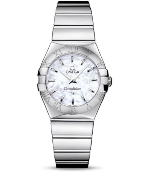 Omega Constellation Polished Quarz Small Watch Replica 123.10.27.60.05.002