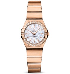 Omega Constellation Brushed Quarz Mini Watch Replica 123.55.24.60.55.002