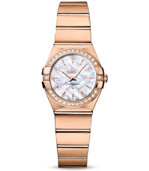 Omega Constellation Brushed Quarz Mini Watch Replica 123.55.24.60.55.002
