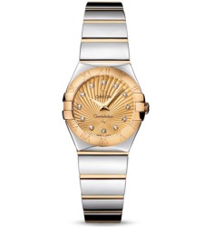 Omega Constellation Polished Quarz Mini Watch Replica 123.20.24.60.58.002