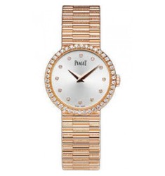 Piaget Altiplano White Dial 18K Rose Gold Automatic Ladies replica Watch GOA40105	